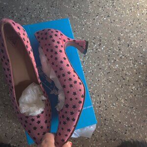 John Fluevog calf hair Desmond shoes size 12 W 10 M New